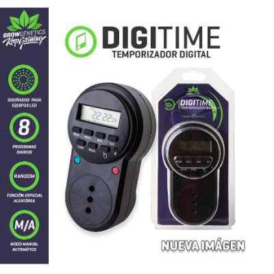 Controla la iluminación de tu cultivo con precisión con el Timer Digital de Grow Geneticse n Novaweed