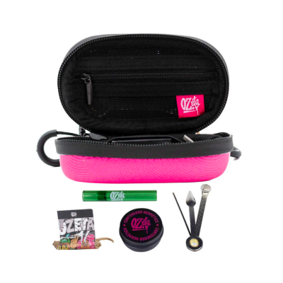 Lleva tu parafernalia de cannabis sin olores con el Bolso Pequeño Pink de Ozeta en Novaweed